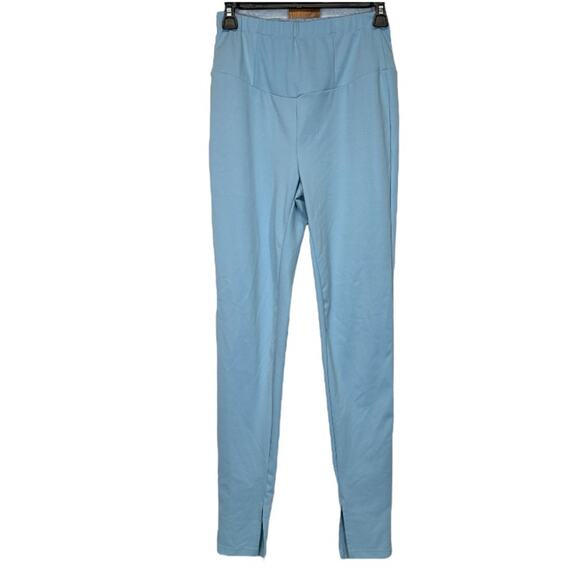 Shein Light Blue High Rise Full Length Leggings Size M - Picture 1 of 10